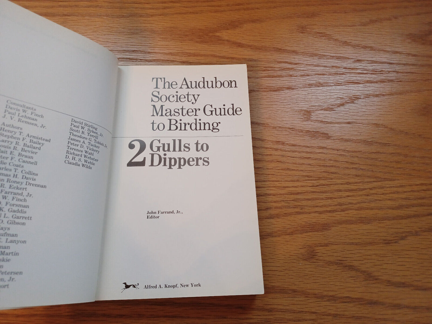 The Audubon Society Master Guide To Birding 2 Gulls To Dippers 1983