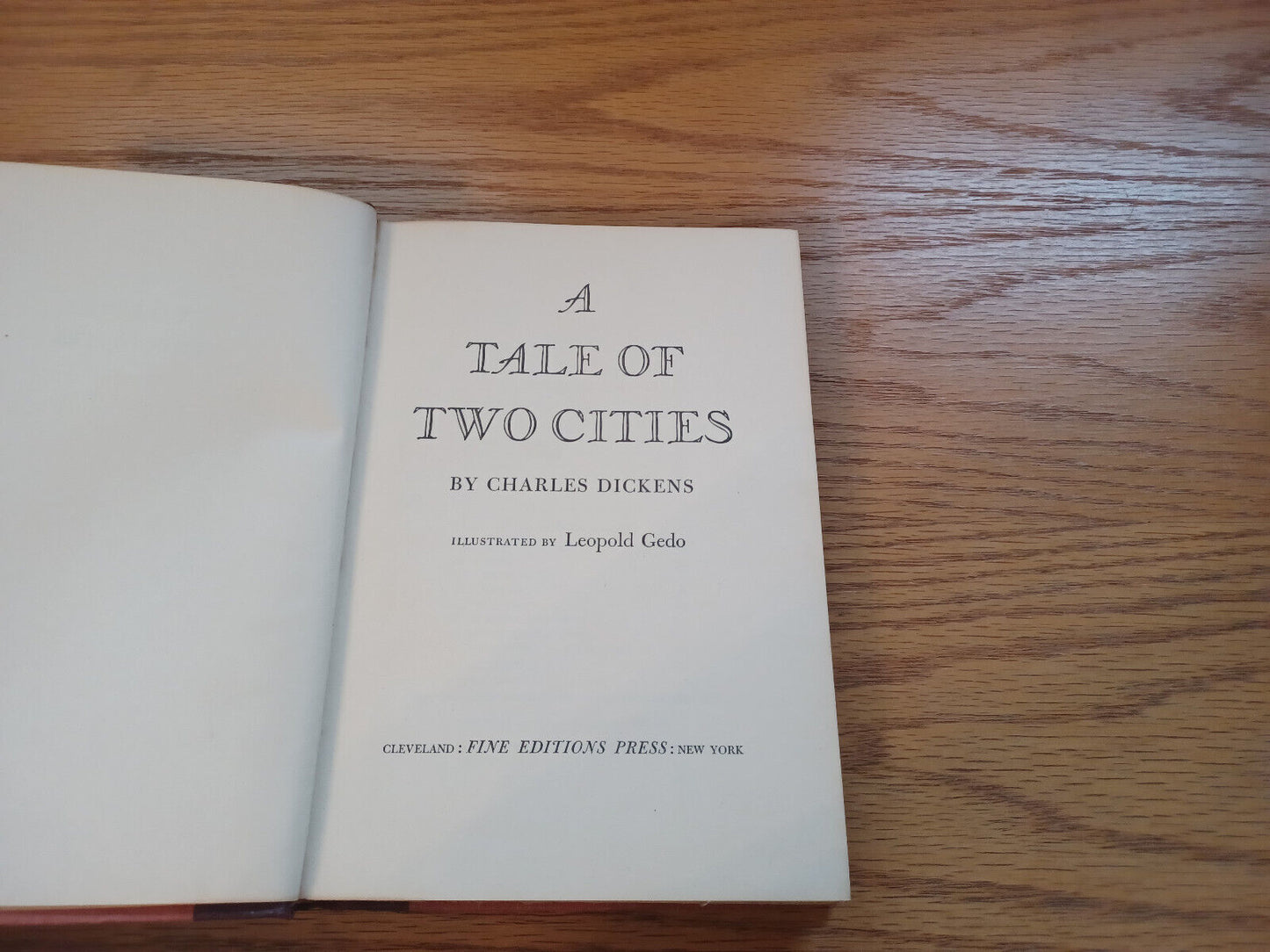 A Tale Of Two Cities Charles Dickens 1946