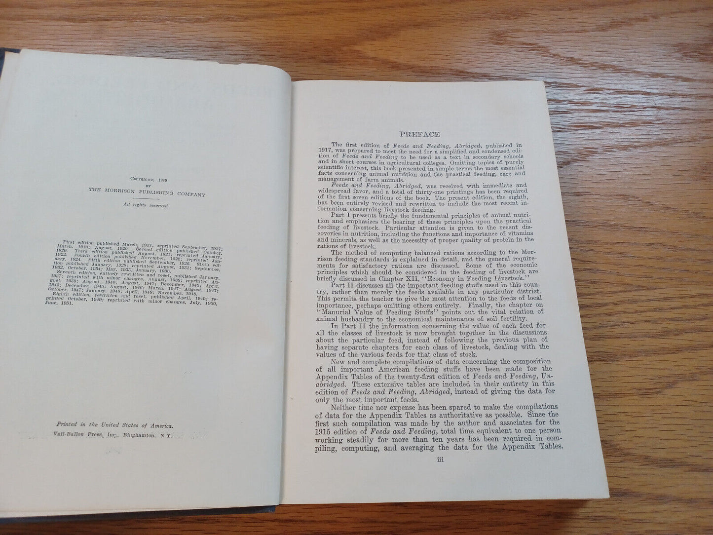 Feeds And Feeding Abridged Frank Morrison 1951