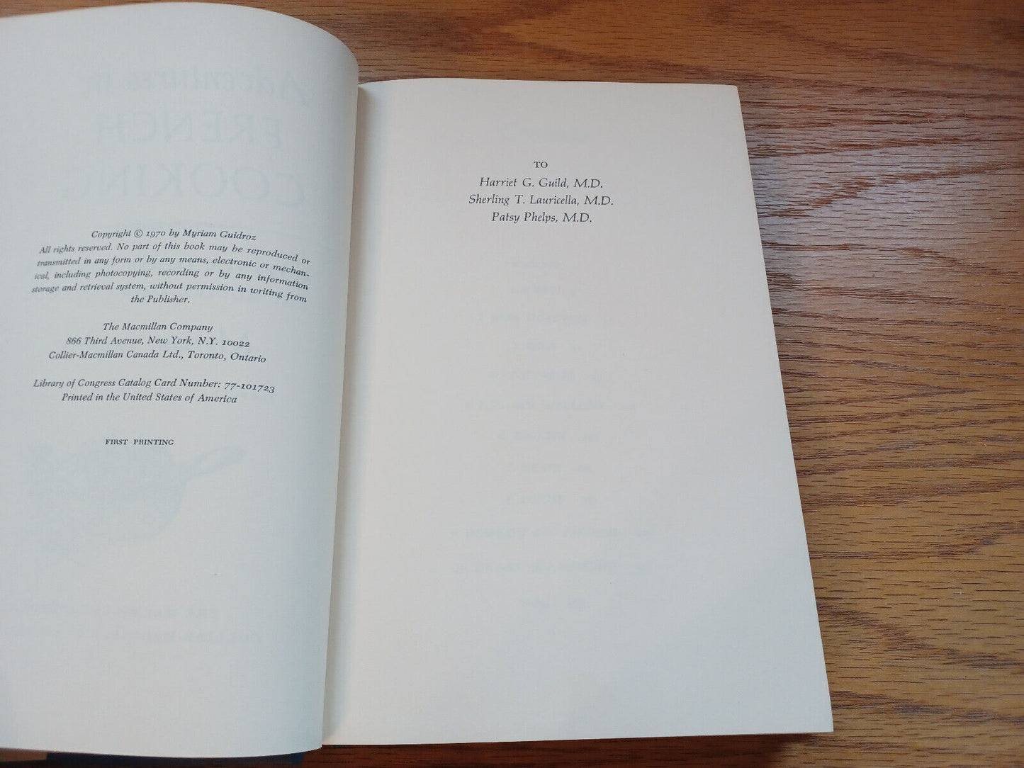 Adventures In French Cooking By Miriam Guidroz 1970 1St Edition