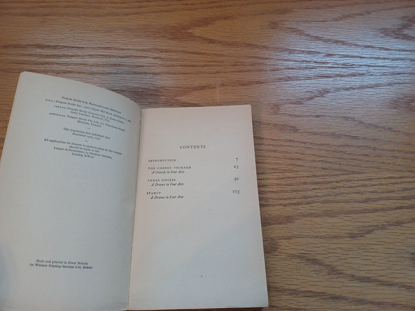 3 Plays Anton Chehov 1956