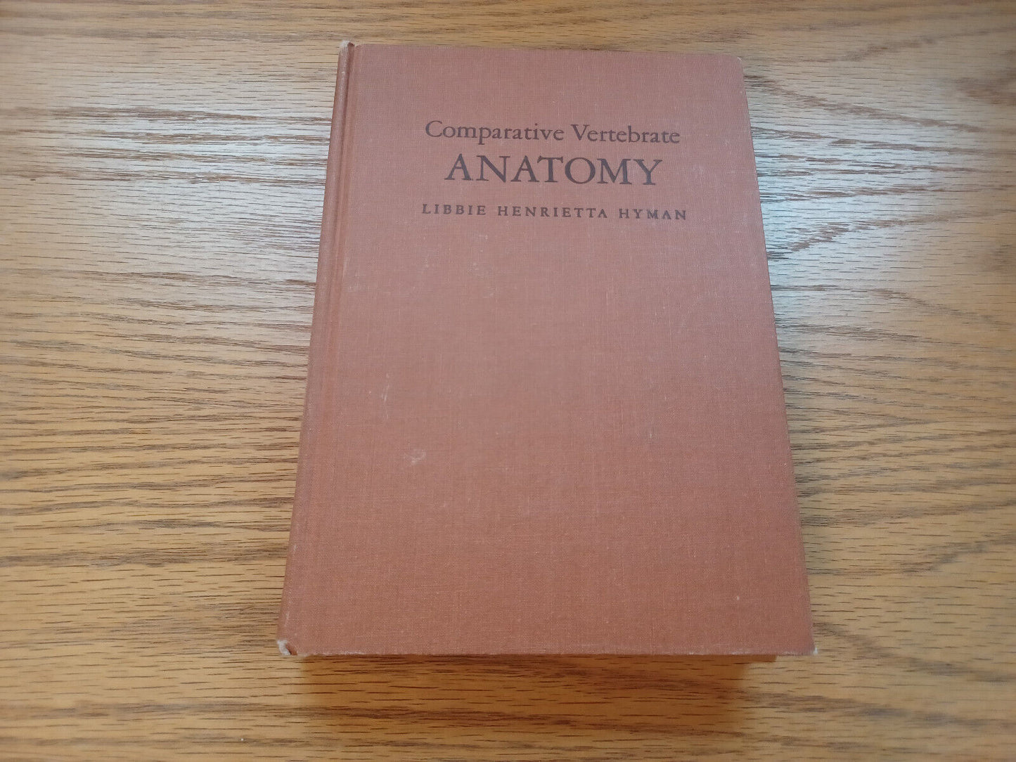Comparative Vertebrate Anatomy By Libbie Hyman 1974
