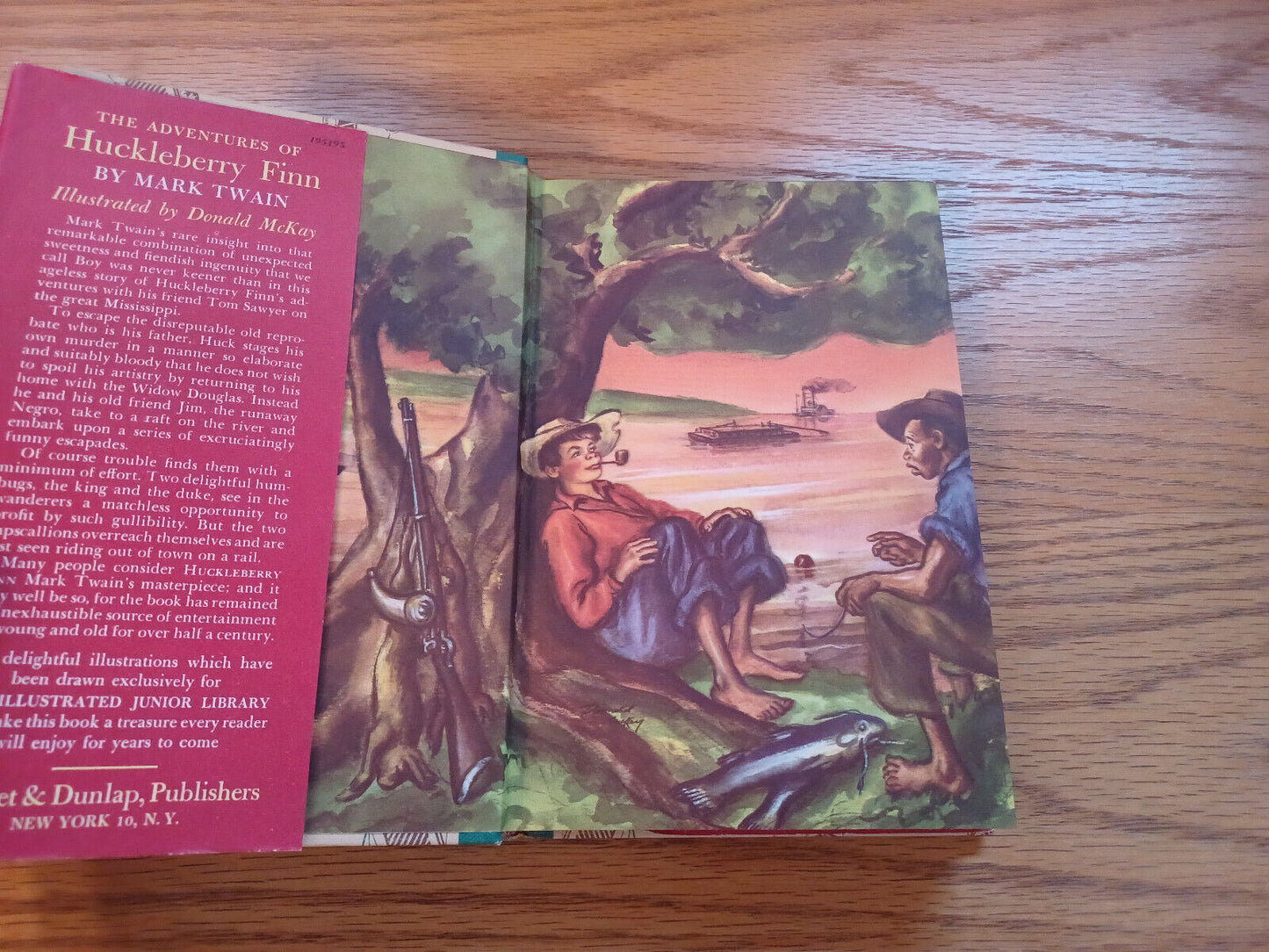 Adventures Of Huckleberry Finn By Mark Twain 1948 Dust Jacket