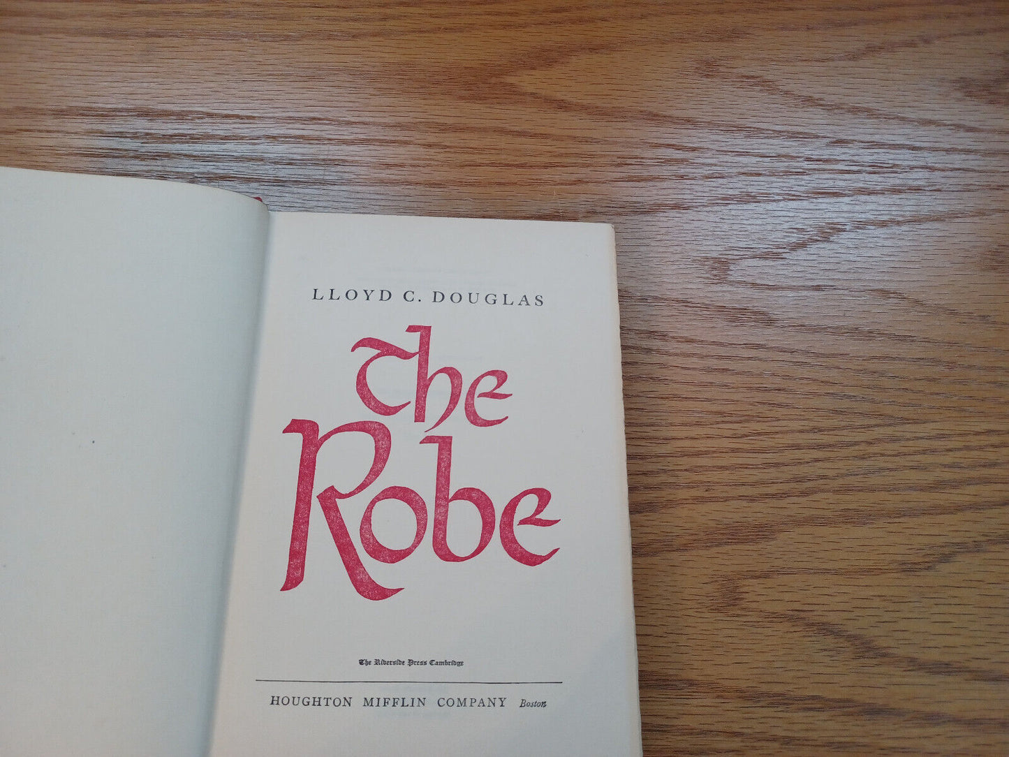The Robe By Lloyd Douglas 1953