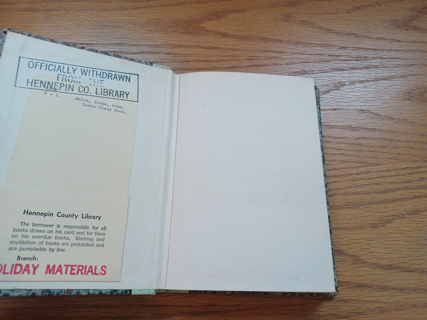 The Santa Claus Book Irene Smith 1956