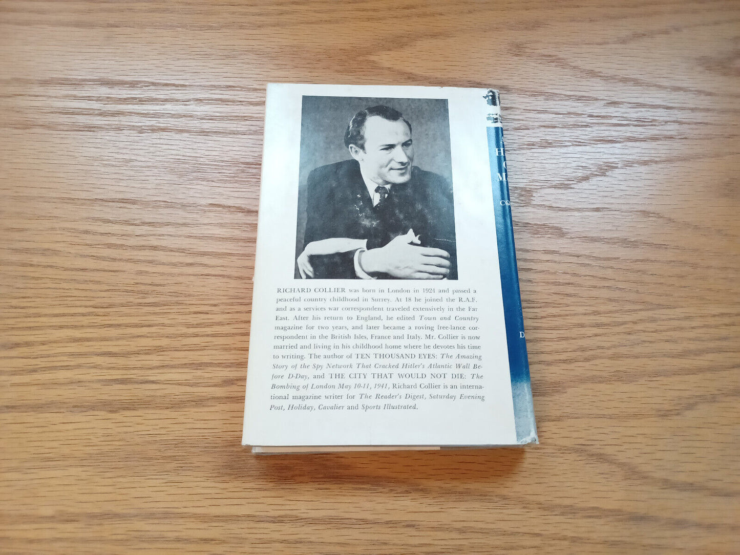 A House Called Memory By Richard Collier 1961 Dust Jacket