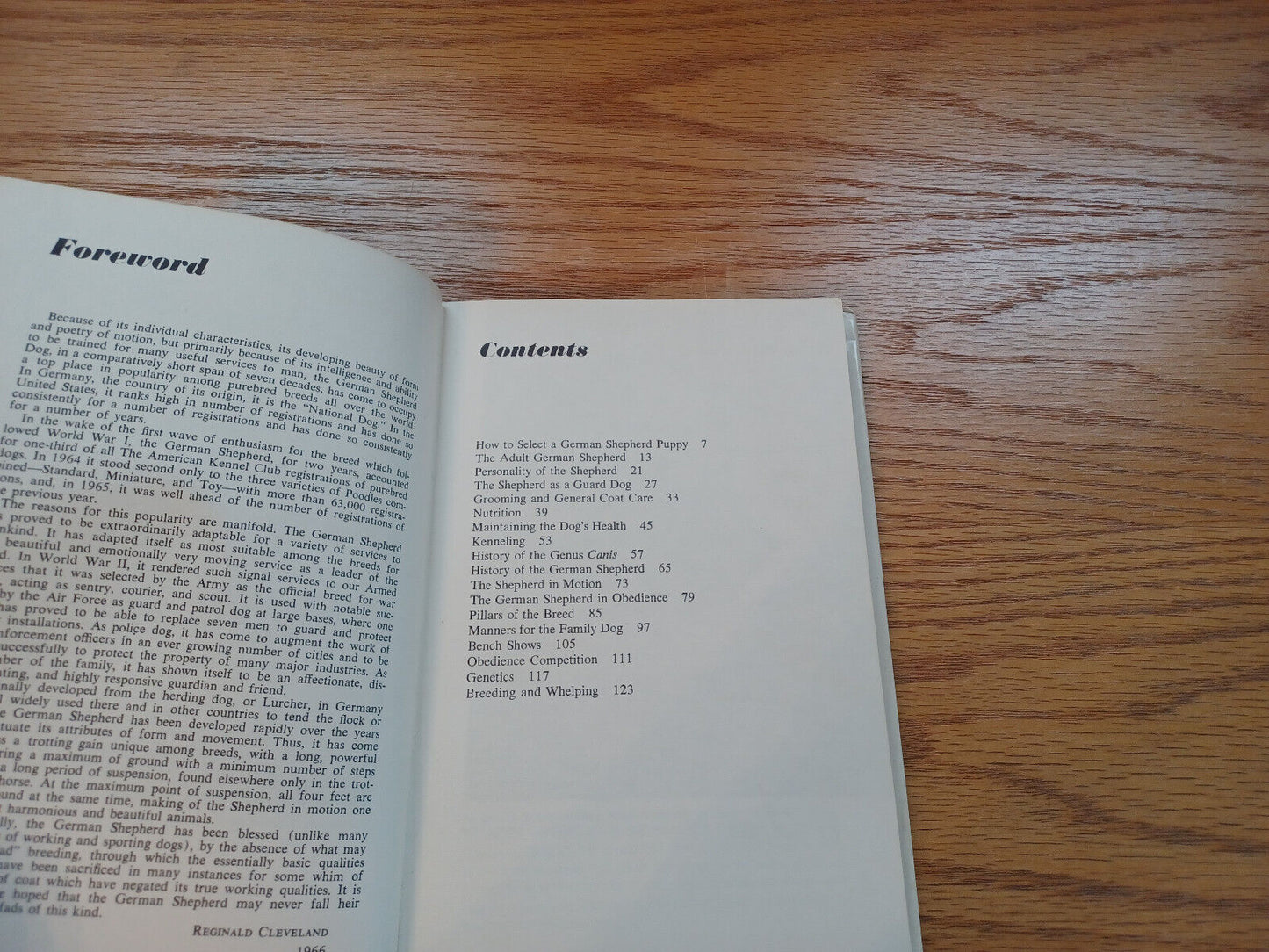 Your German Shepherd By Reginald Cleveland 1966 1st Edition Dust Jacket