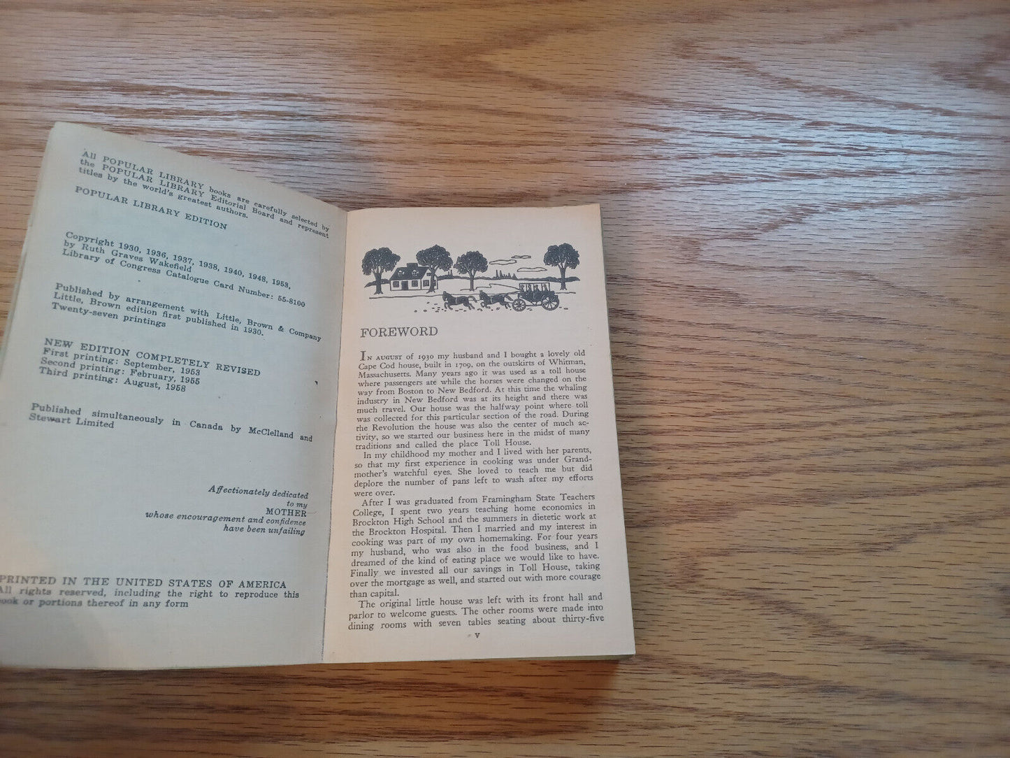Tollhouse Cookbook By Ruth Wakefield 1958