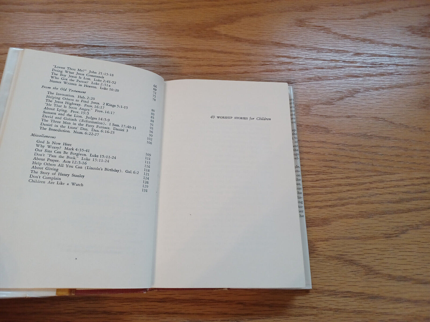 49 Worship Stories For Children 1957 Theodore W Schroeder Dust Jacket