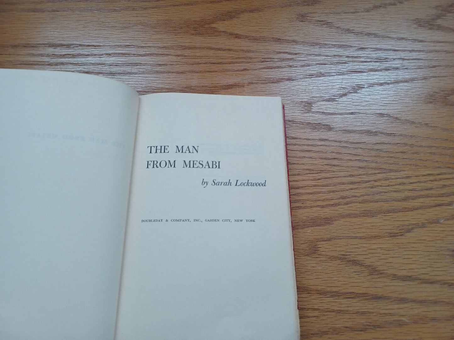 The Man From Mesabi By Sarah Lockwood 1955