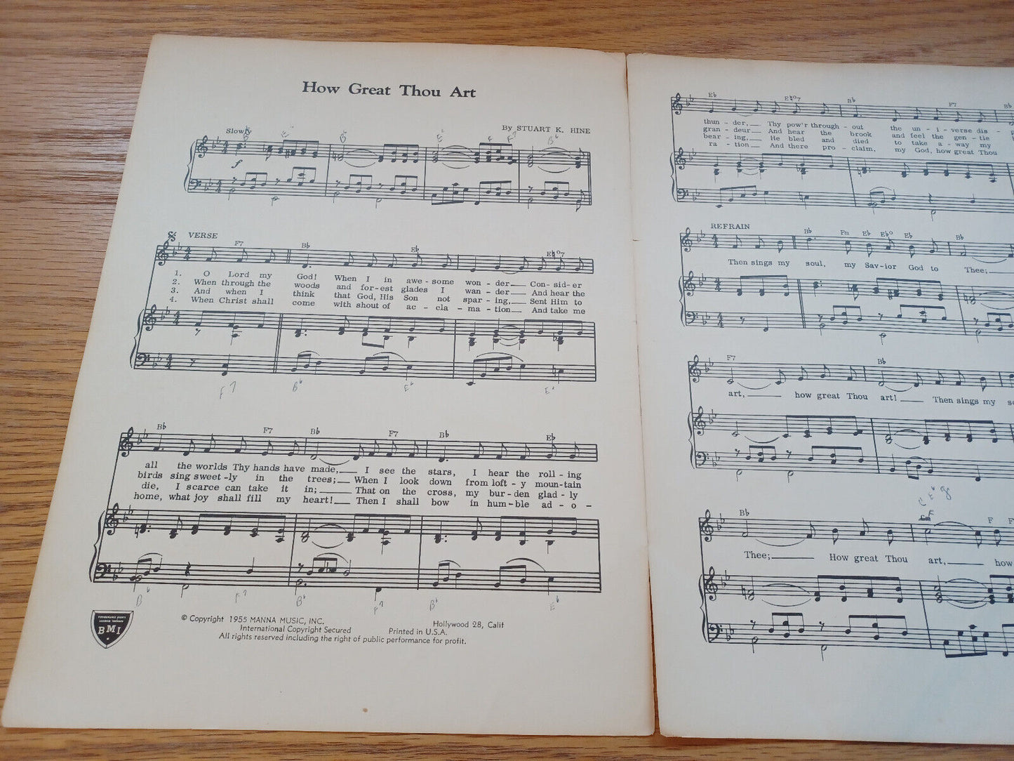 How Great Thou Art Stuart K Hine 1955 Manna Music
