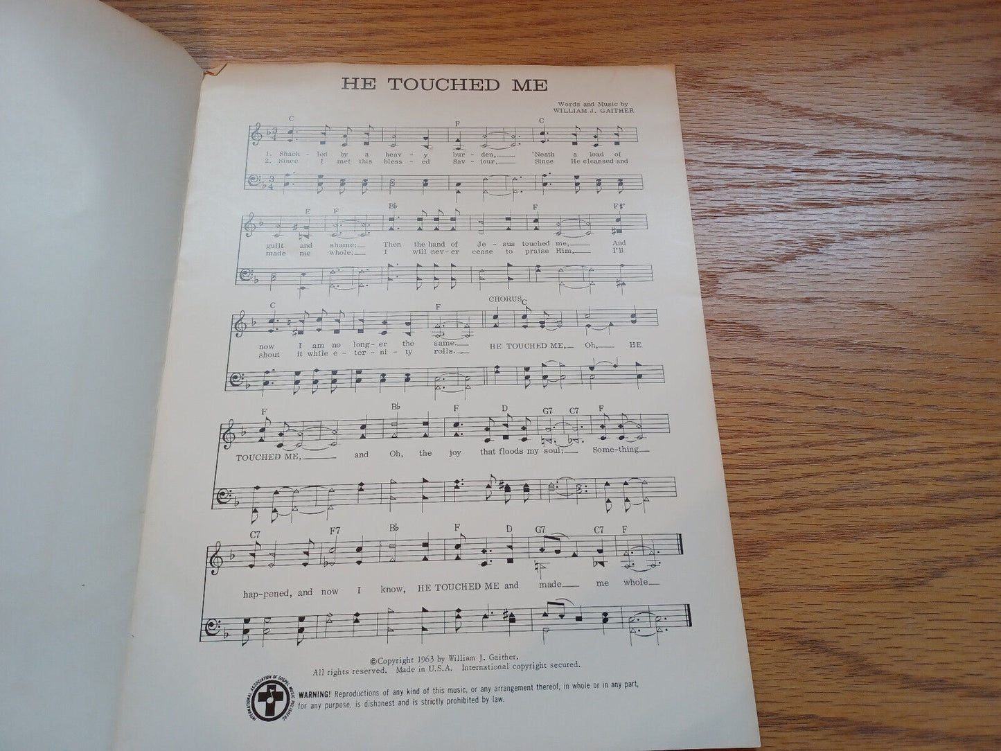He Touched Me William J Gaither 1963