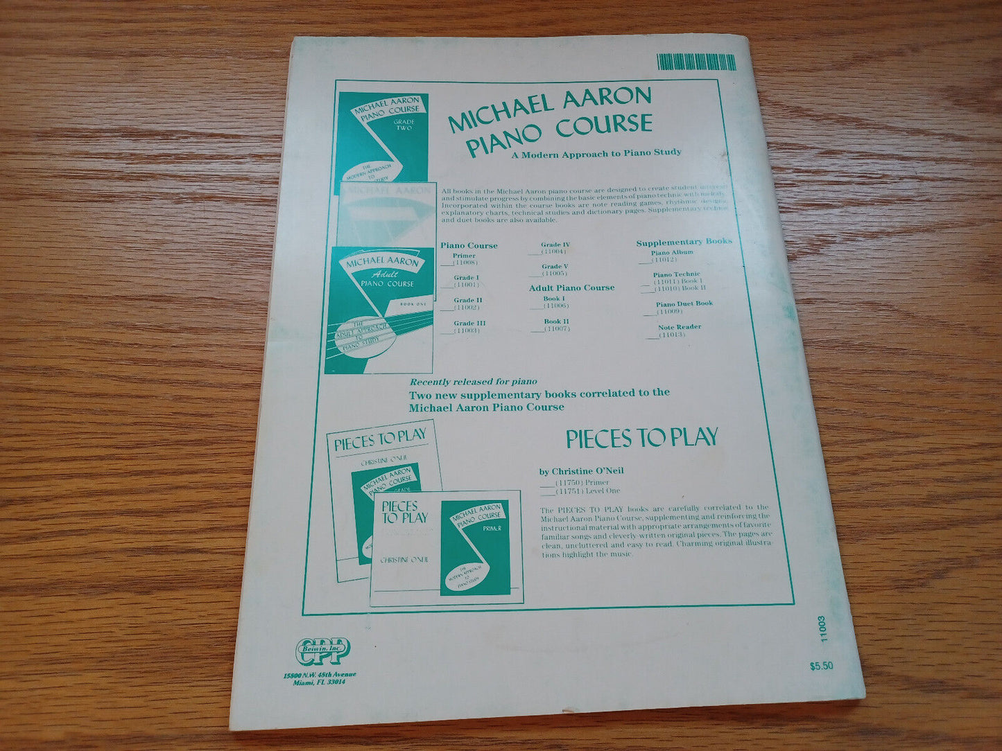 Michael Aaron Piano Course Grade Three 1946