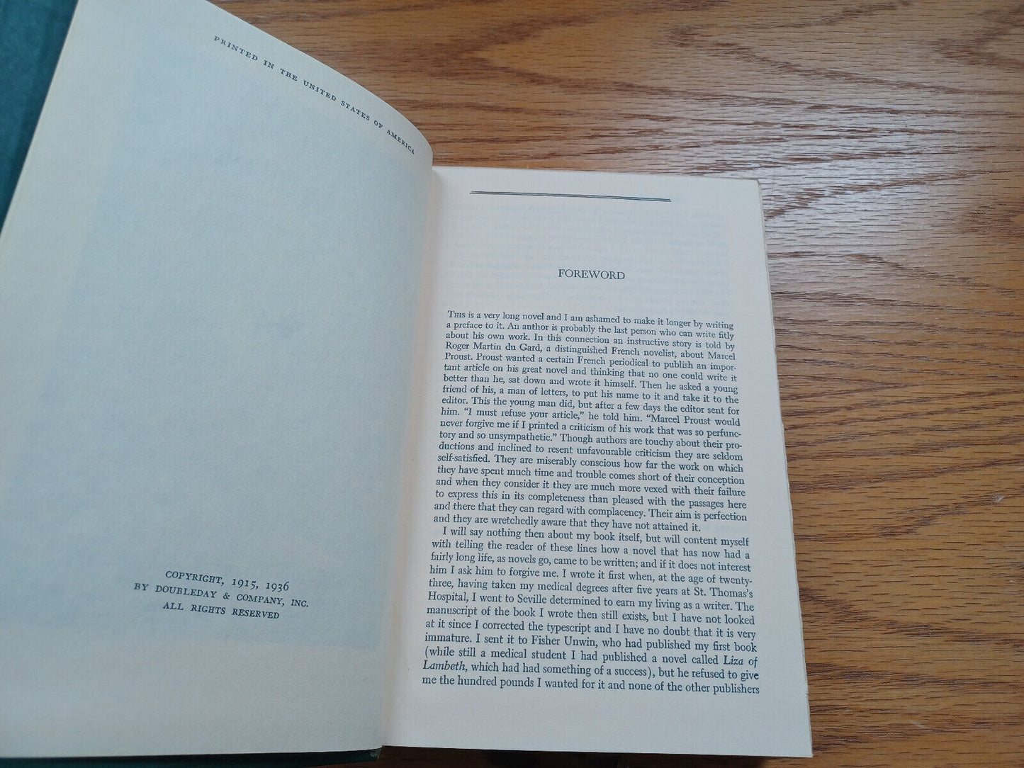 Of Human Bondage By W Somerset Maugham 1936