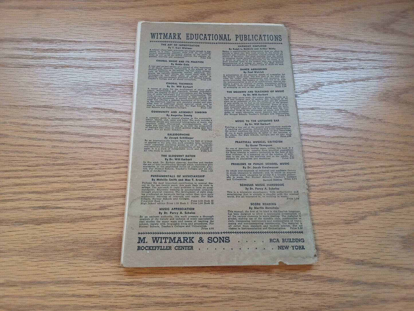 Auditorium Collection Of Harms Choruses For Two Part 1941