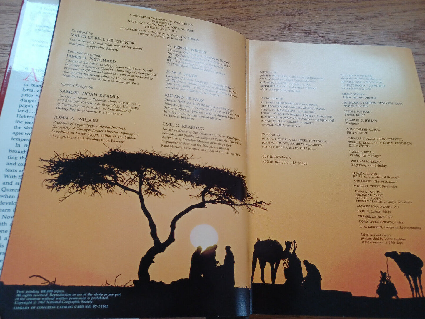 Everyday Life In Bible Times By Merle Severy 1967 Dust Jacket