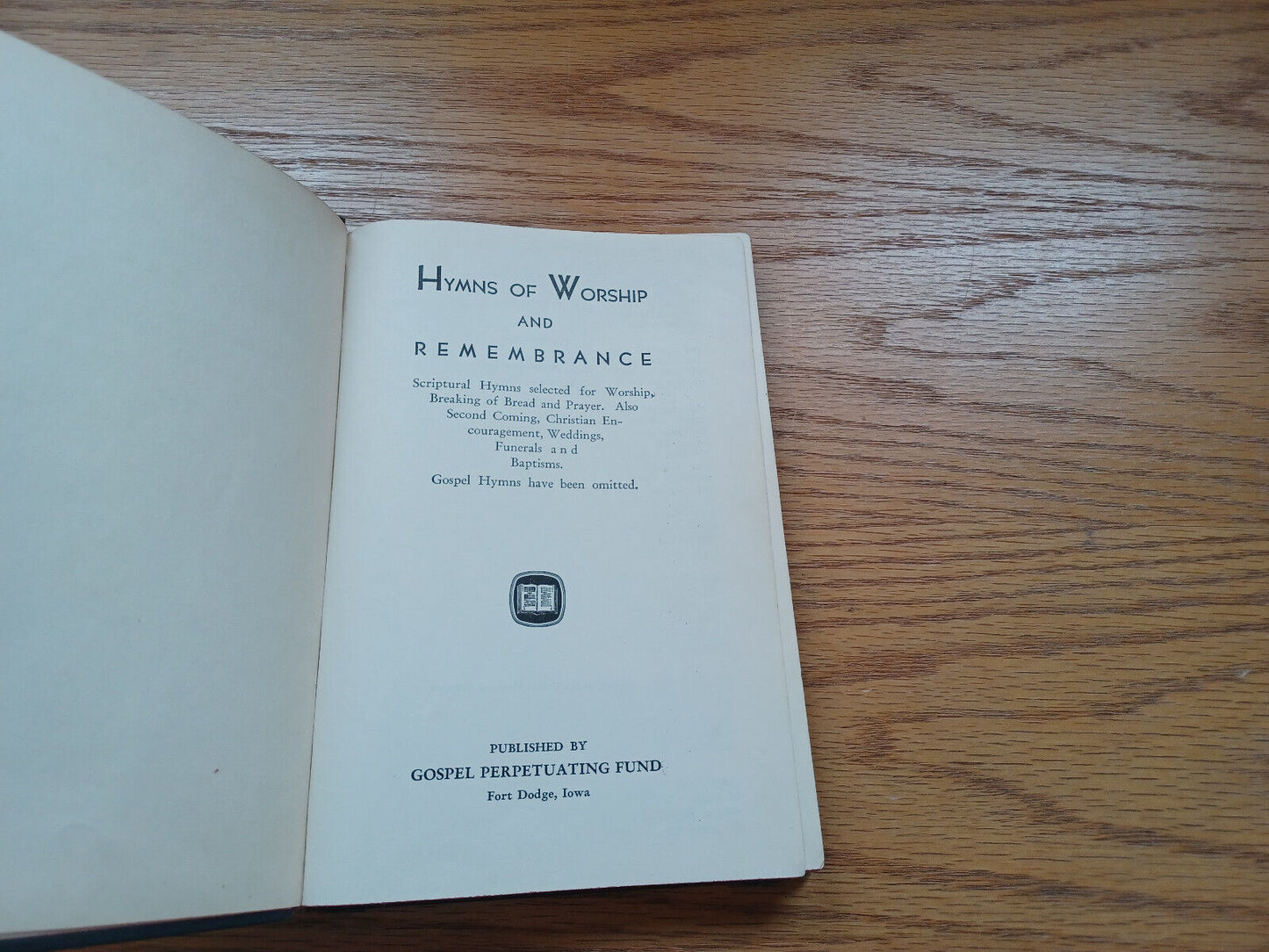 Hymns Of Worship And Remembrance 1950