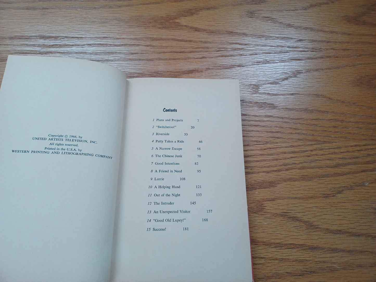 Patty Duke And The Adventure Of The Chinese Junk Doris Schroeder 1966 Whitman
