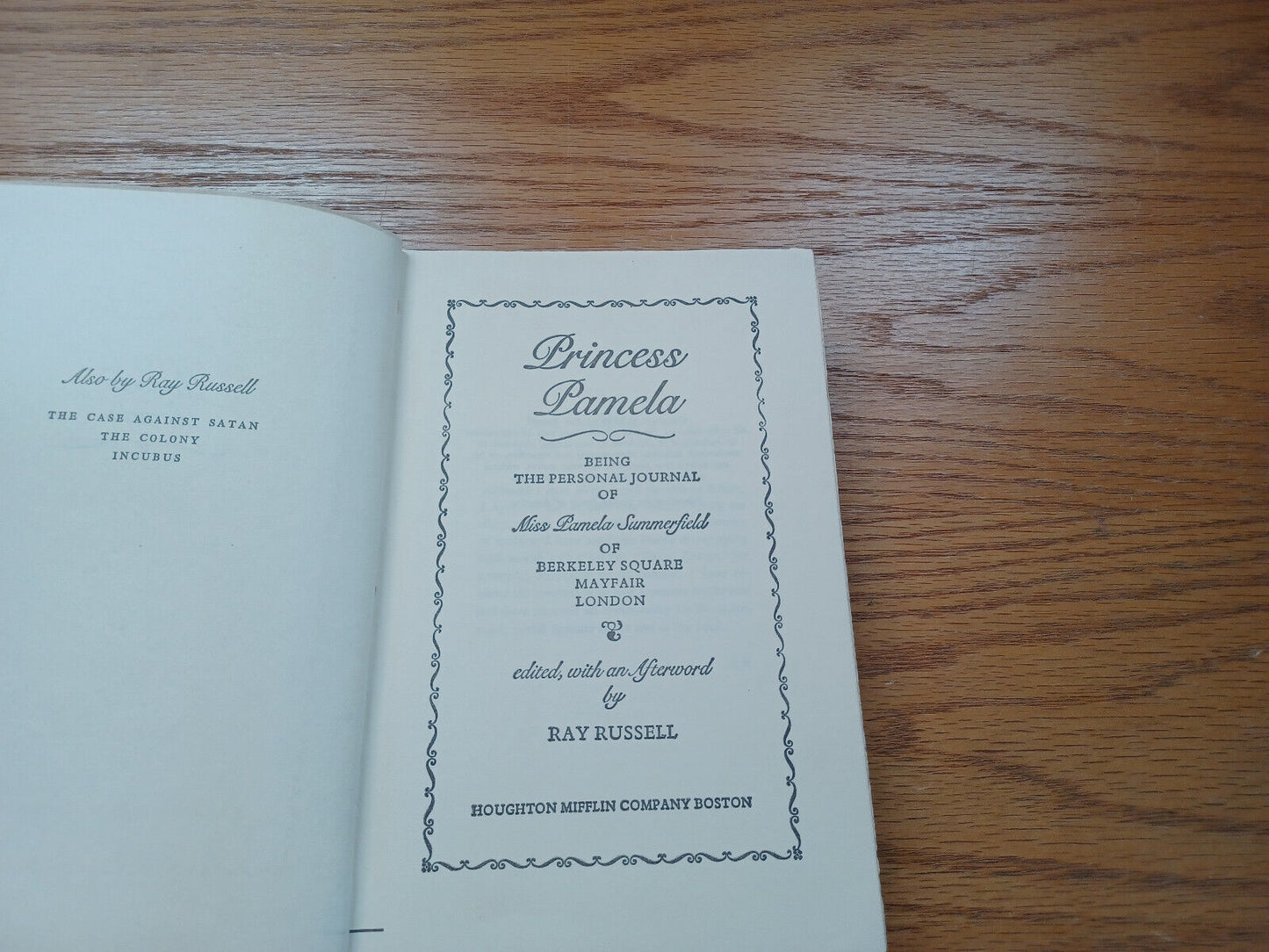 Princess Pamela Being The Personal Journal Of Miss Pamela Summerfield 1979