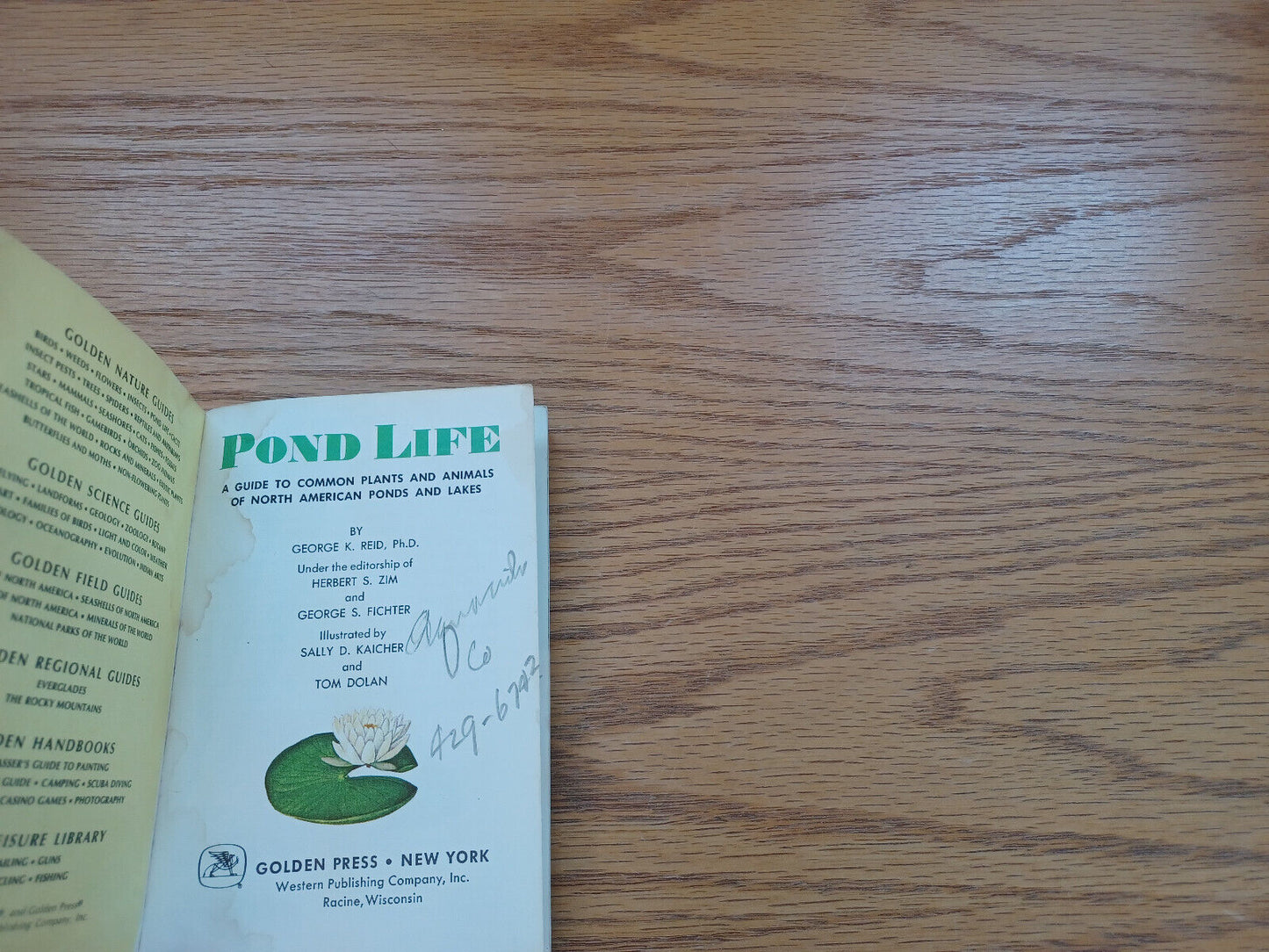 Pond Life North American Ponds And Lakes George K Reid 1967