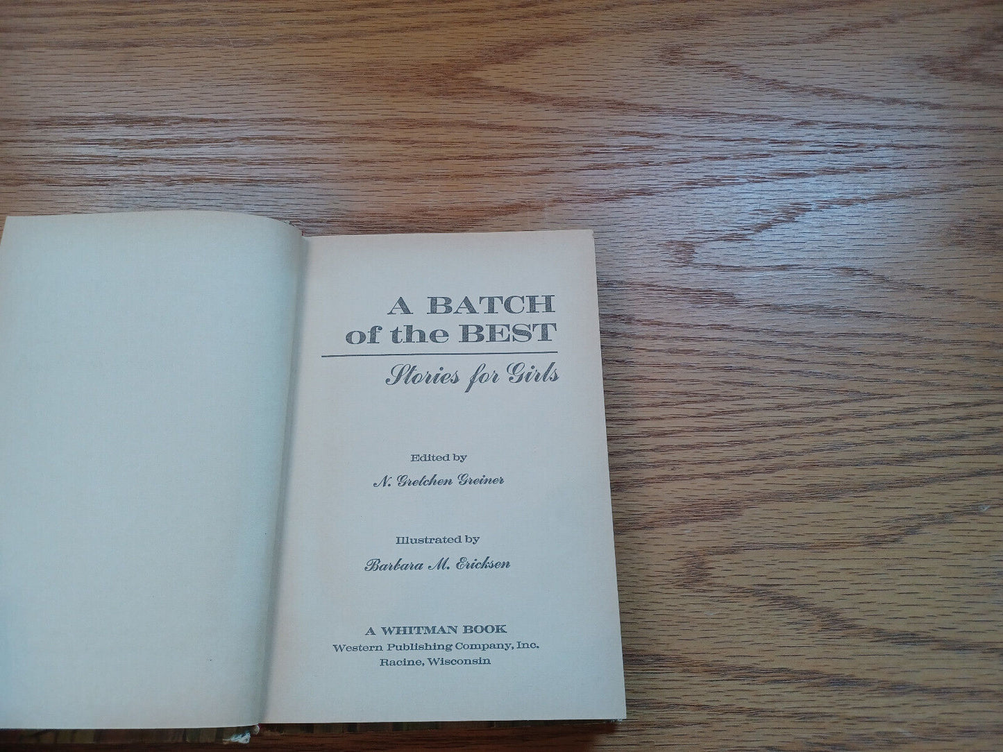 A Batch Of The Best Stories For Girls By N Greiner 1970