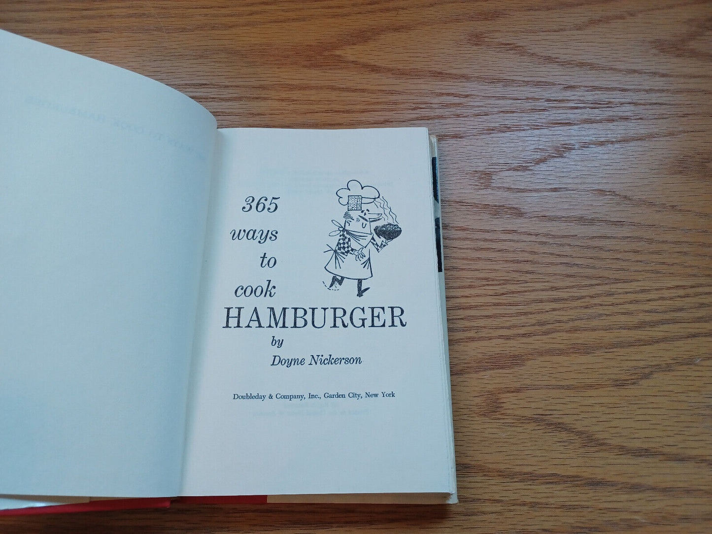 365 Ways To Cook Hamburger By Doyne Nickerson 1960 Dust Jacket