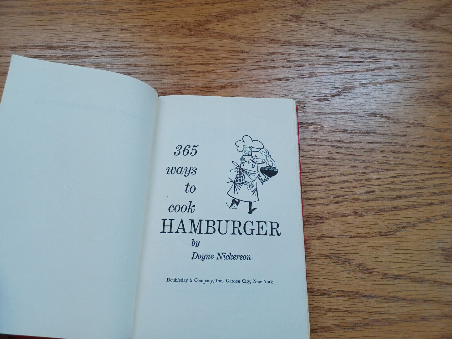 365 Ways To Cook Hamburger Doyne Nickerson 1960 Doubleday & Company