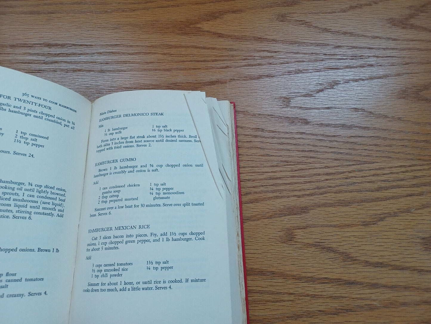 365 Ways To Cook Hamburger Doyne Nickerson 1960 Doubleday & Company