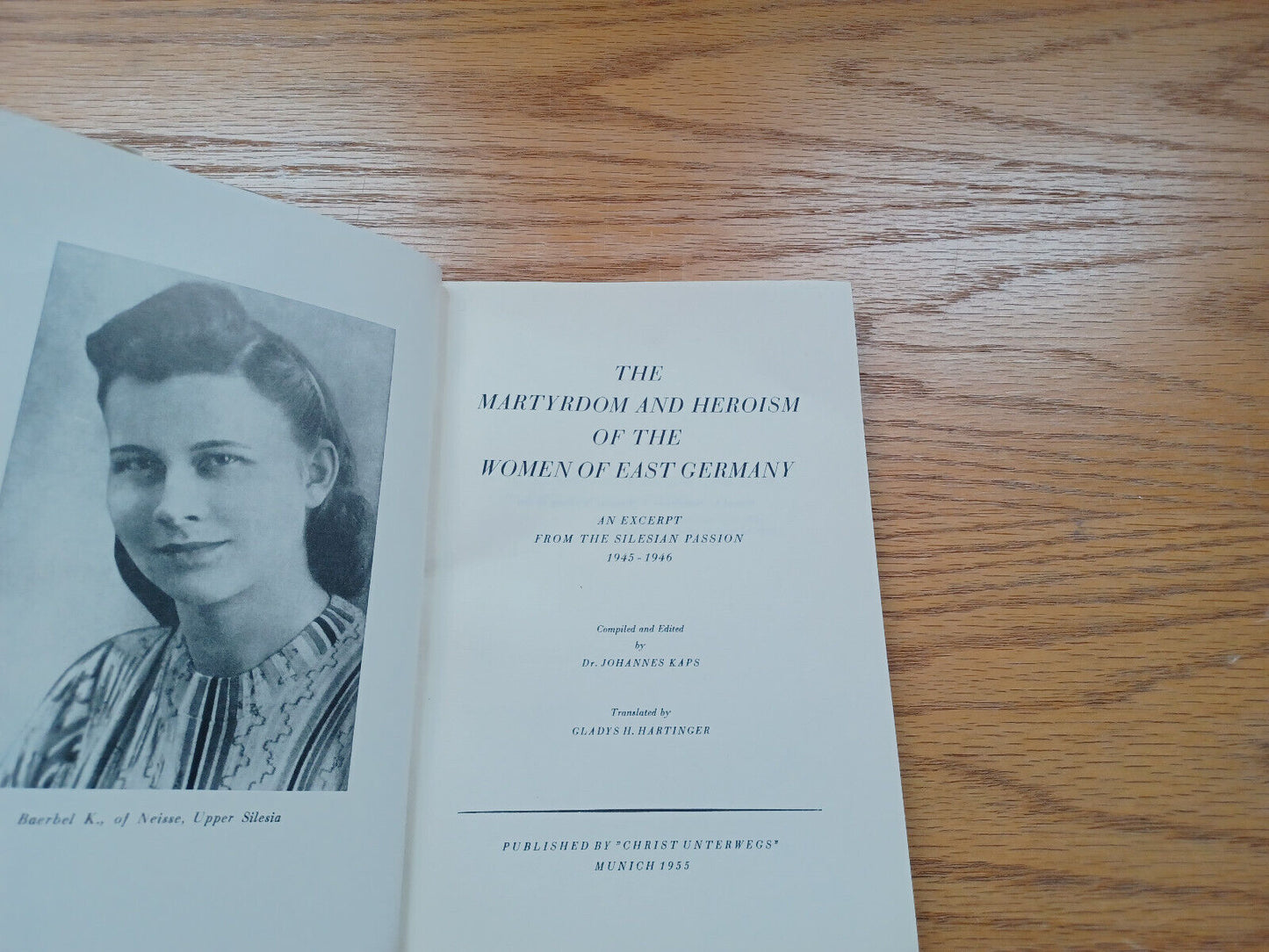 The Martyrdom And Heroism Of The Women Of East Germany 1955 Dust Jacket