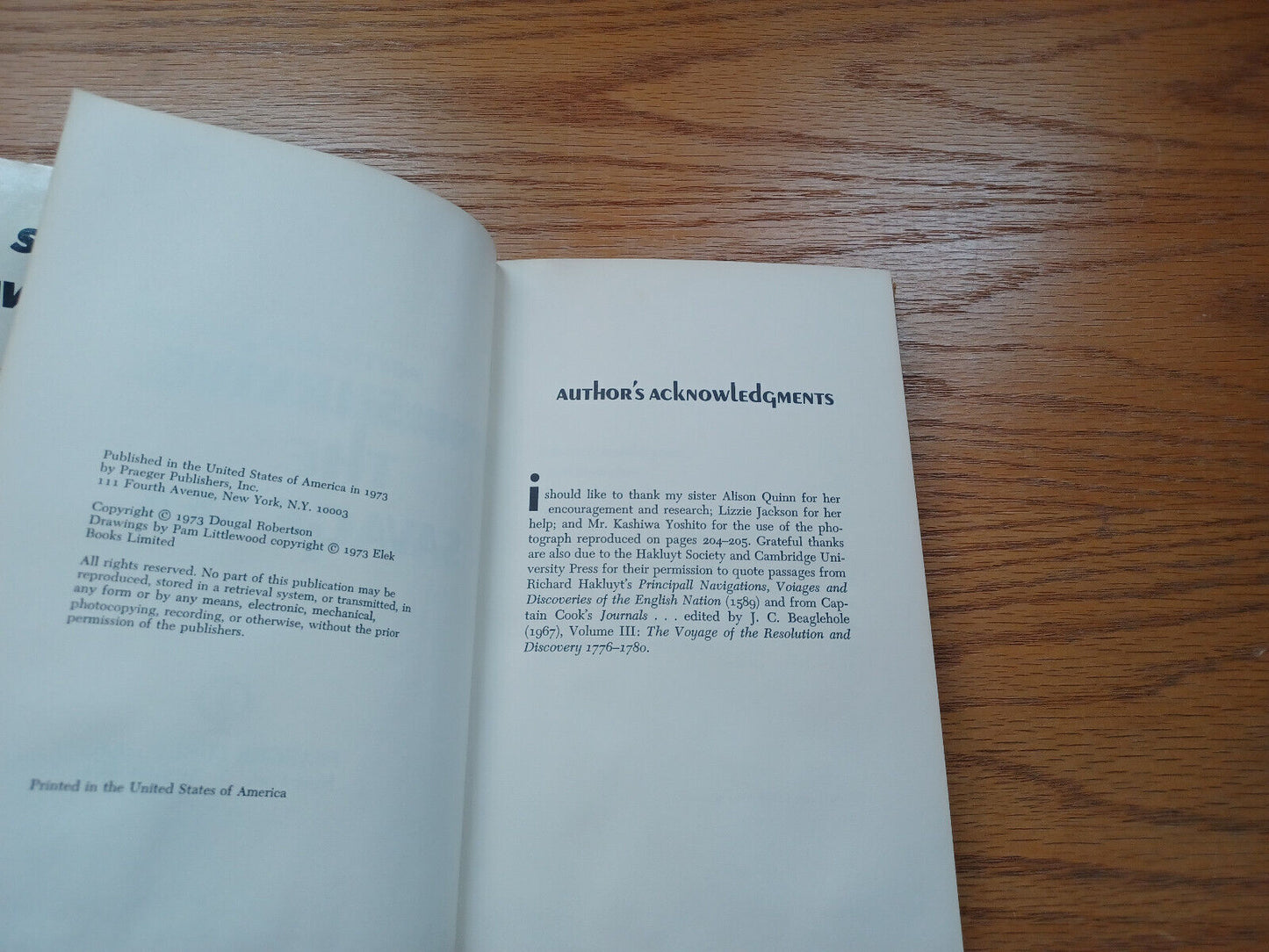 Survive The Savage Sea By Dougal Robertson 1973 Dust Jacket