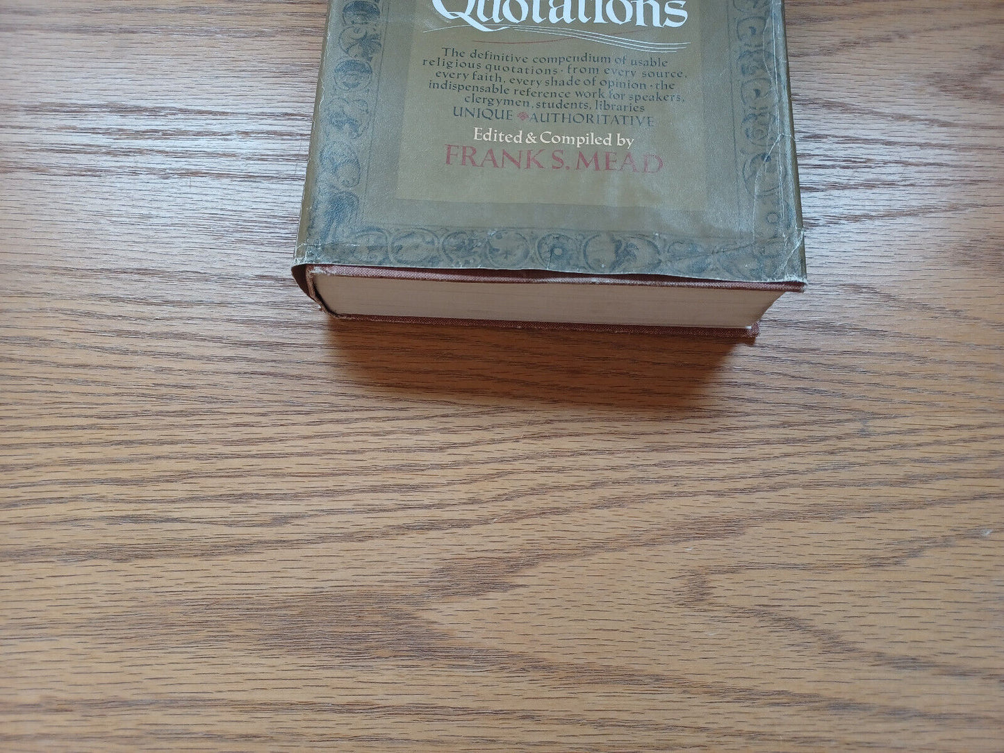 Encyclopedia Of Religious Quotations By Frank Mead 1965 Dust Jacket