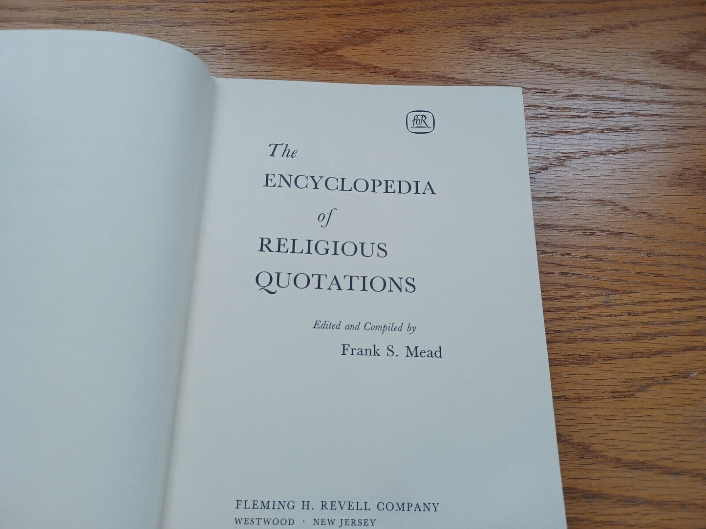 Encyclopedia Of Religious Quotations By Frank Mead 1965 Dust Jacket