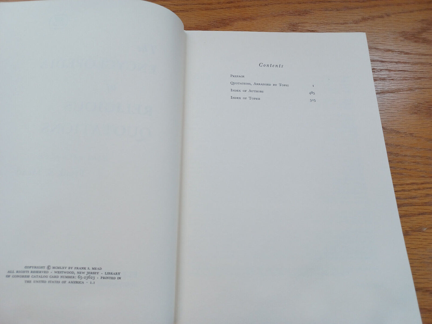 Encyclopedia Of Religious Quotations By Frank Mead 1965 Dust Jacket