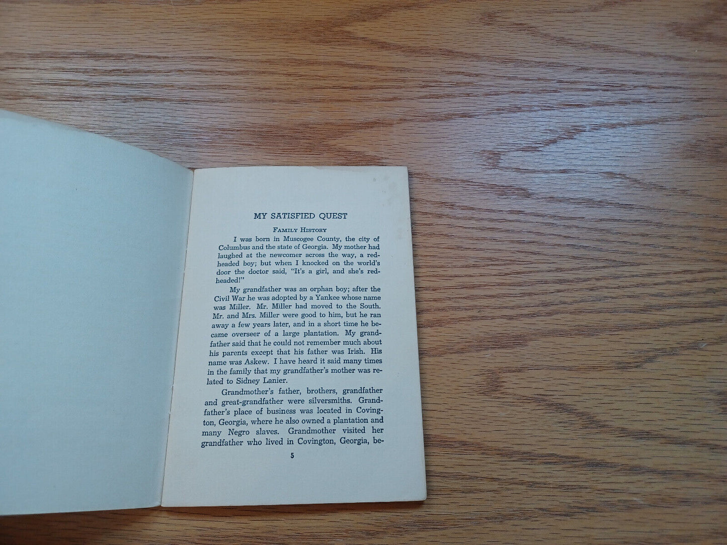 My Satisfied Quest By Nettie Miller 1942