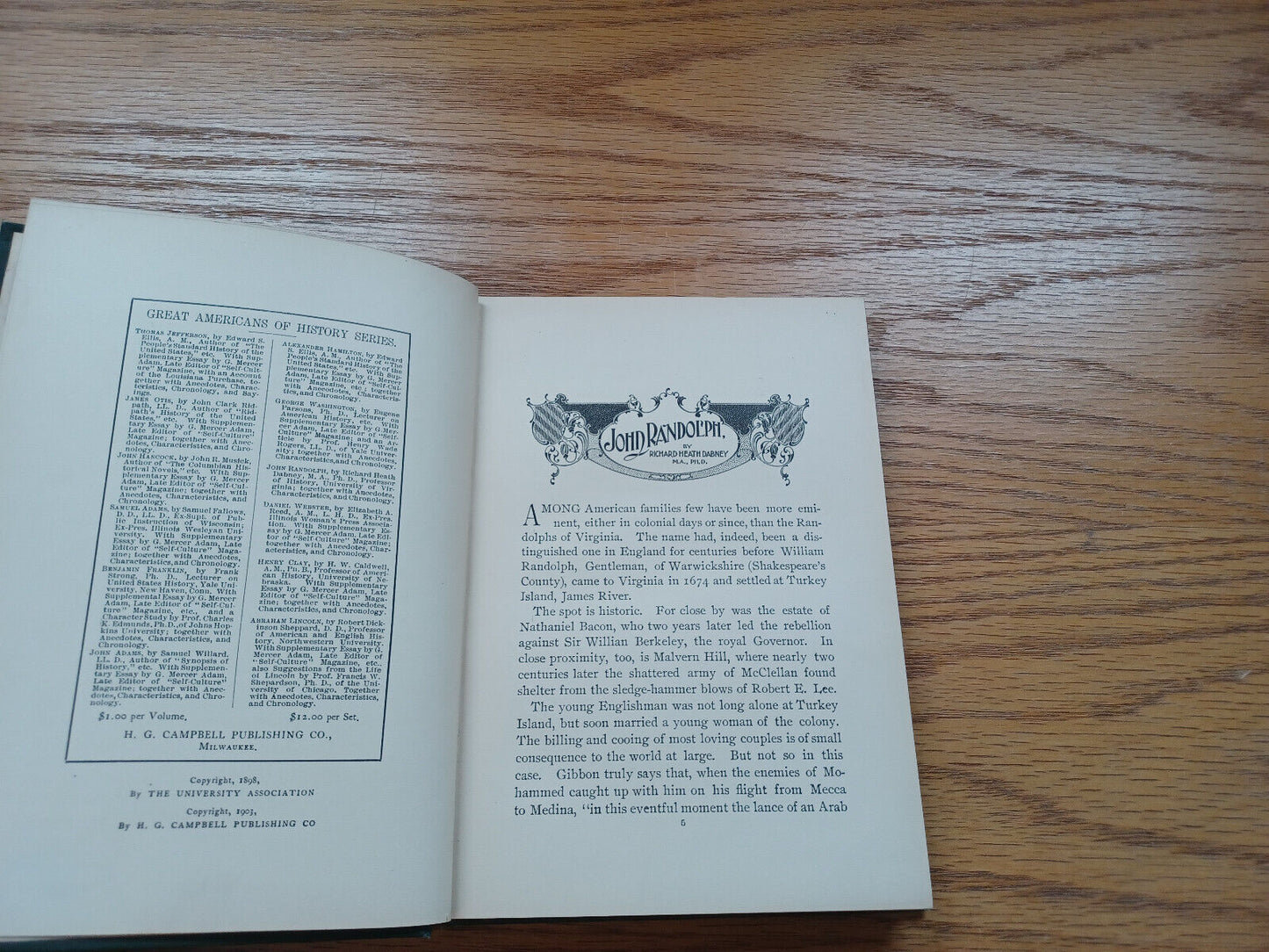 Great Americans Of History John Randolph By Richard Dabney 1903