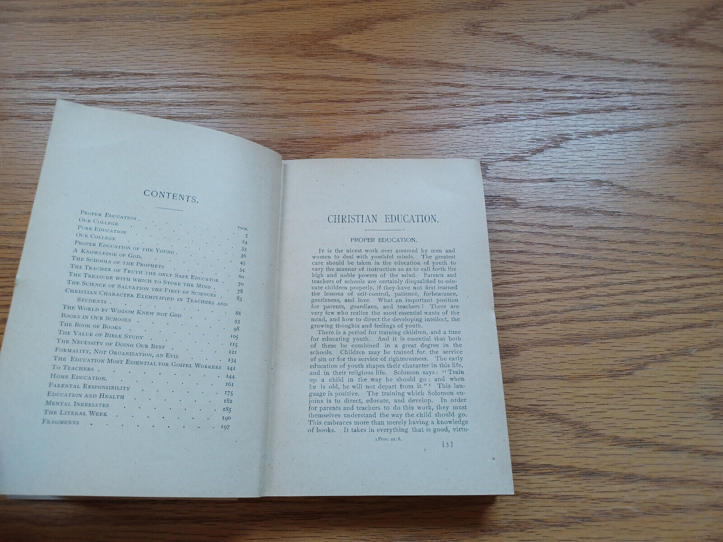Christian Education Mrs E G White 1893