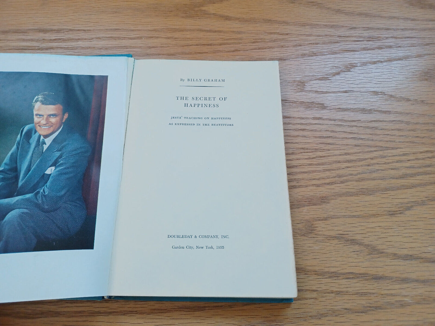 The Secret Of Happiness By Billy Graham 1955 First Edition