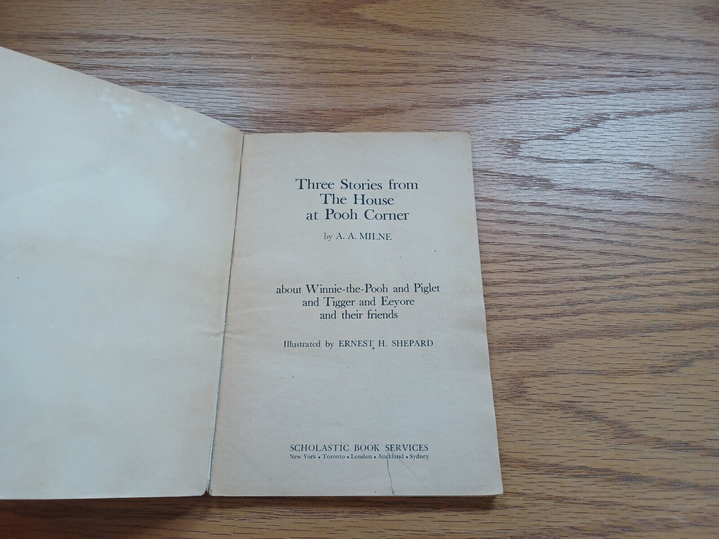 Three Stories From The House At Pooh Corner A A Milne 1970