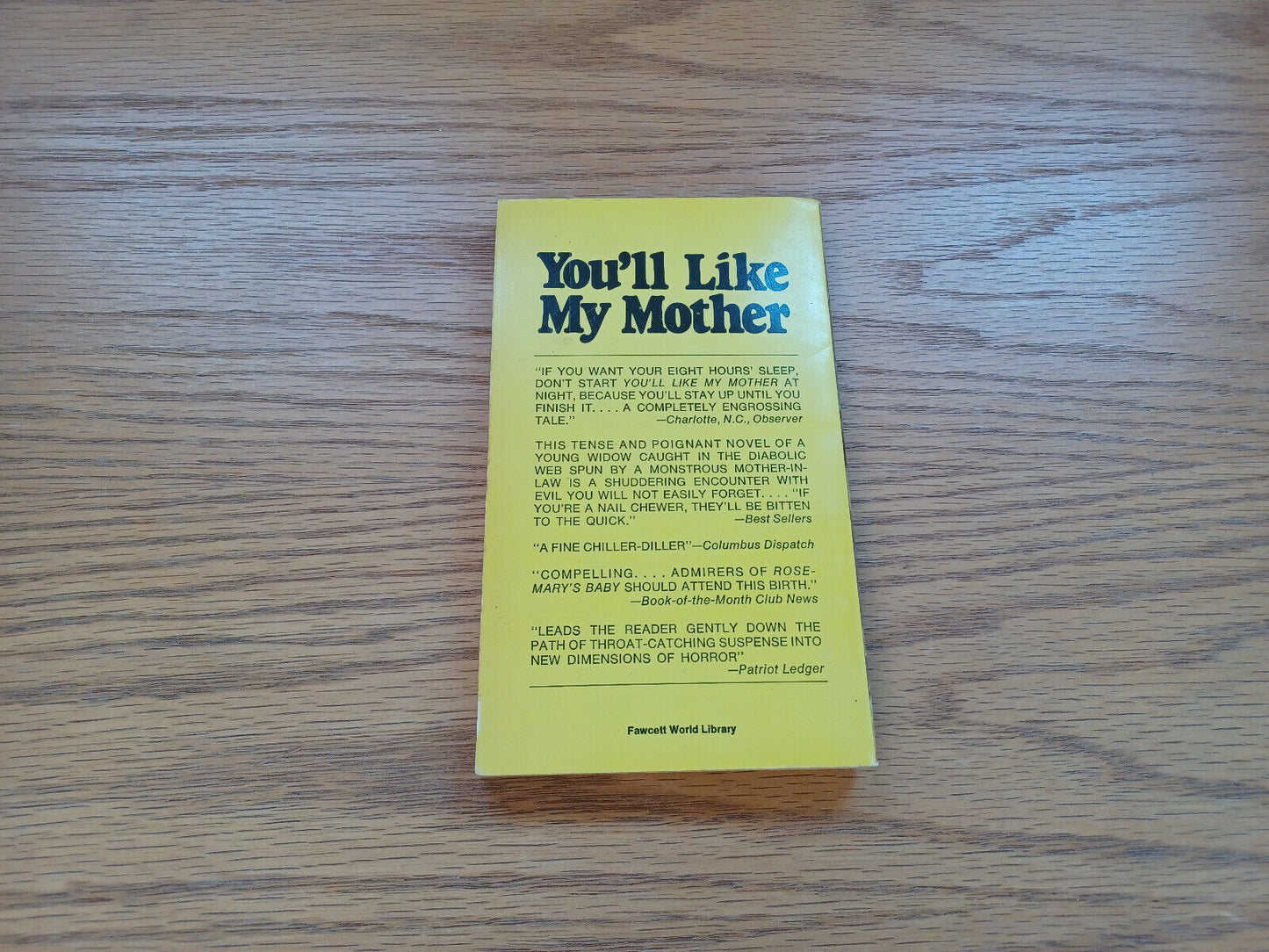 You'Ll Like My Mother Naomi A Hintze 1969