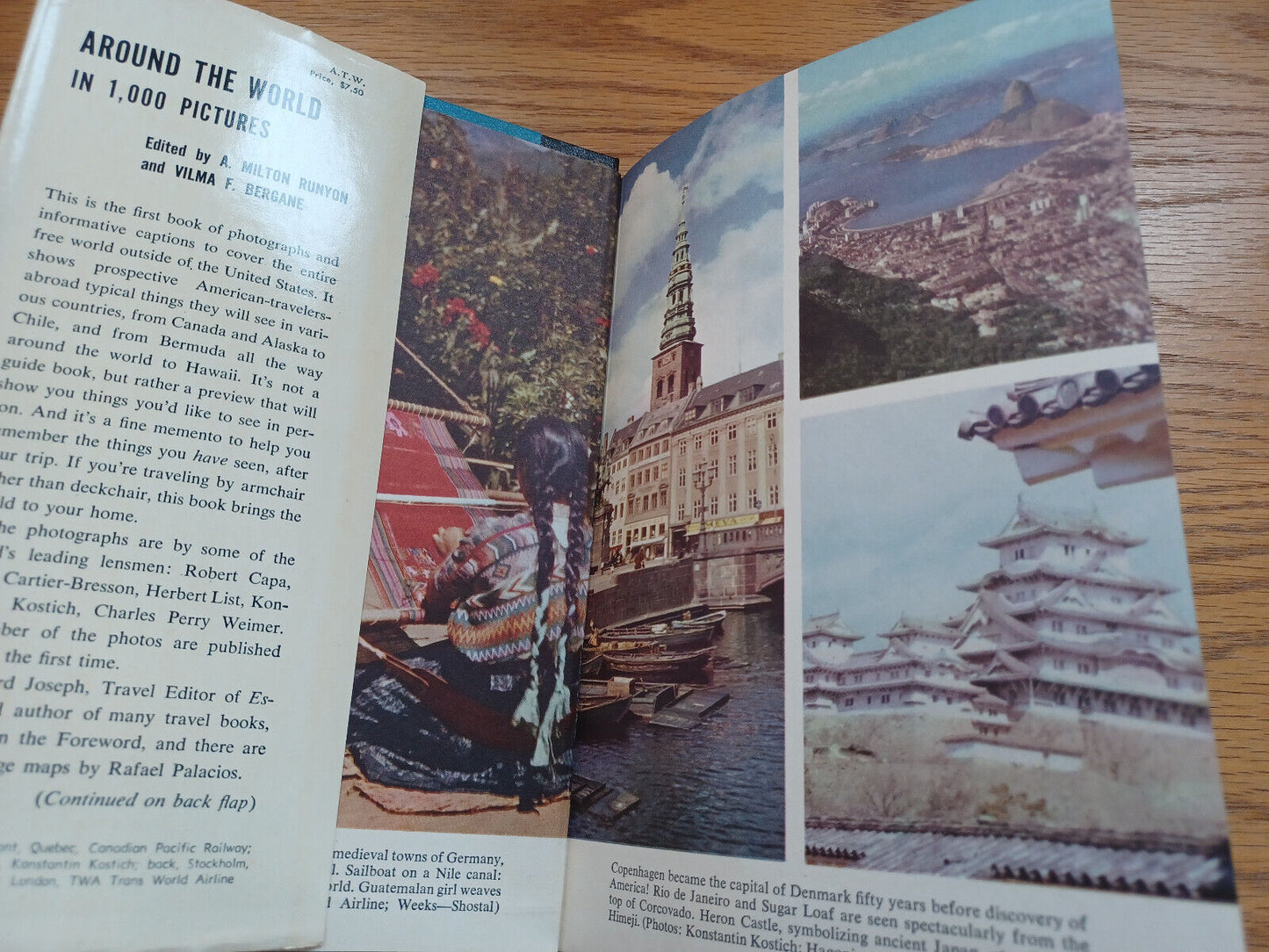Around The World In 1000 Pictures A Milton Runyon Dust Jacket 1954