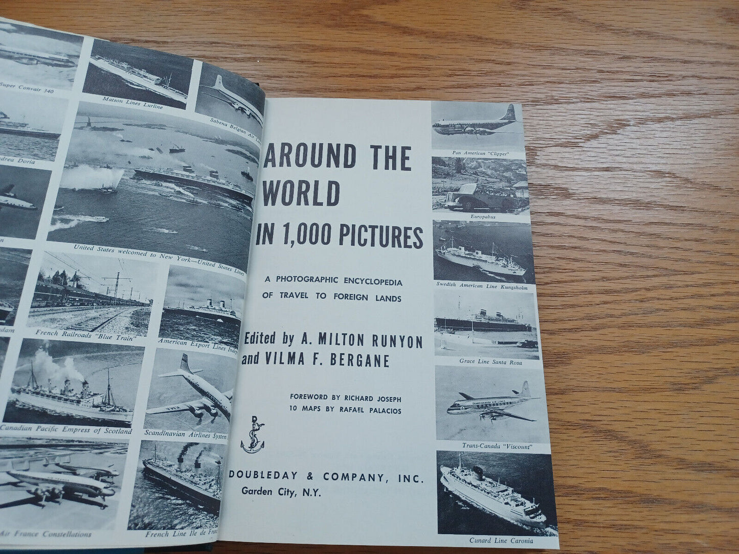 Around The World In 1000 Pictures A Milton Runyon Dust Jacket 1954