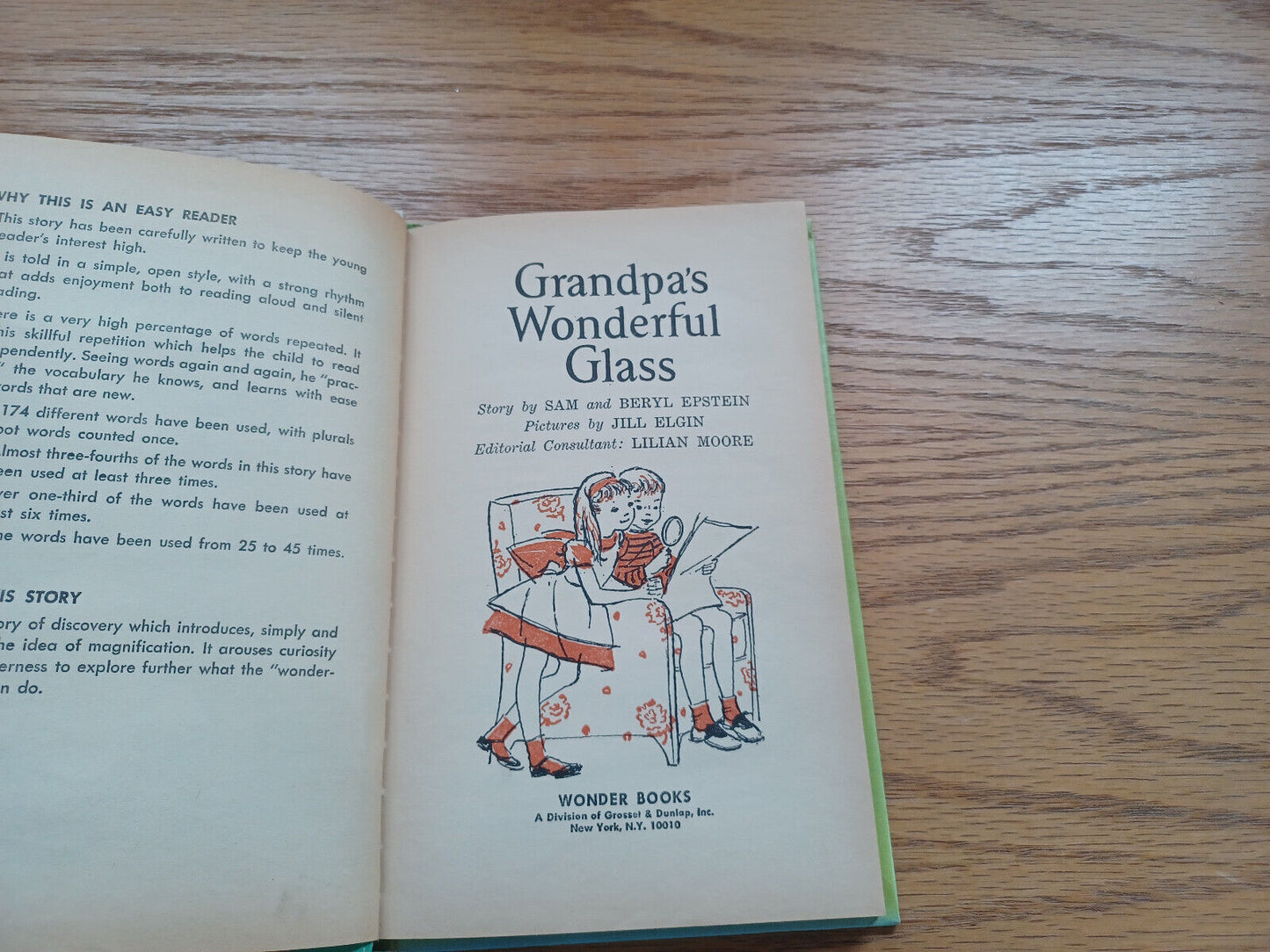 Grandpa's Wonderful Glass Sam And Beryl Epstein 1962 Hardcover Wonder Books