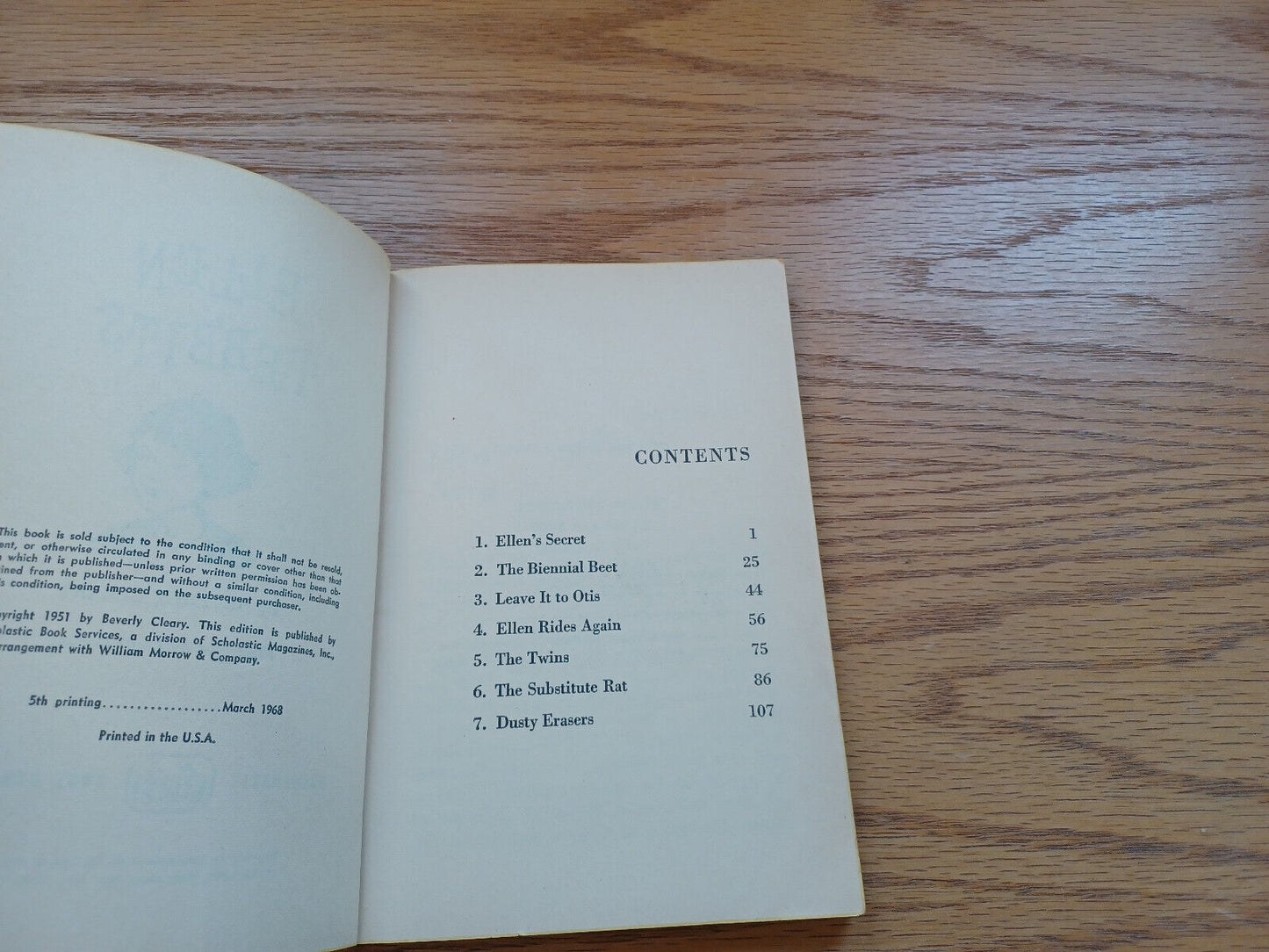 Ellen Tebbits Beverly Cleary 1968