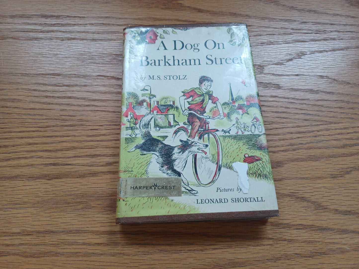 A Dog On Barkham Street M S Stolz 1960 Hardcover Dust Jacket Harper & Row