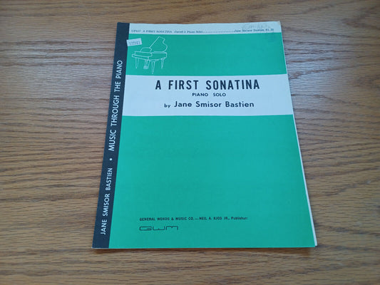 A First Sonatina Piano Solo Jane Smisor Bastien 1972