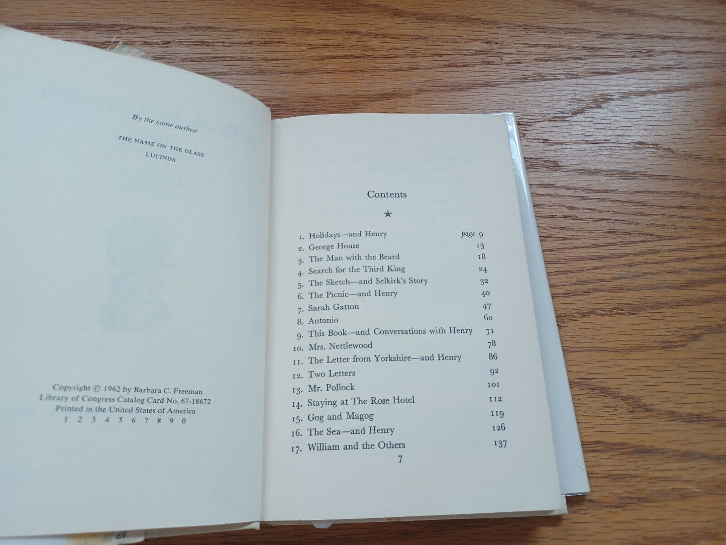 A Book By Georgina By Barbara Freeman 1962 Dust Jacket