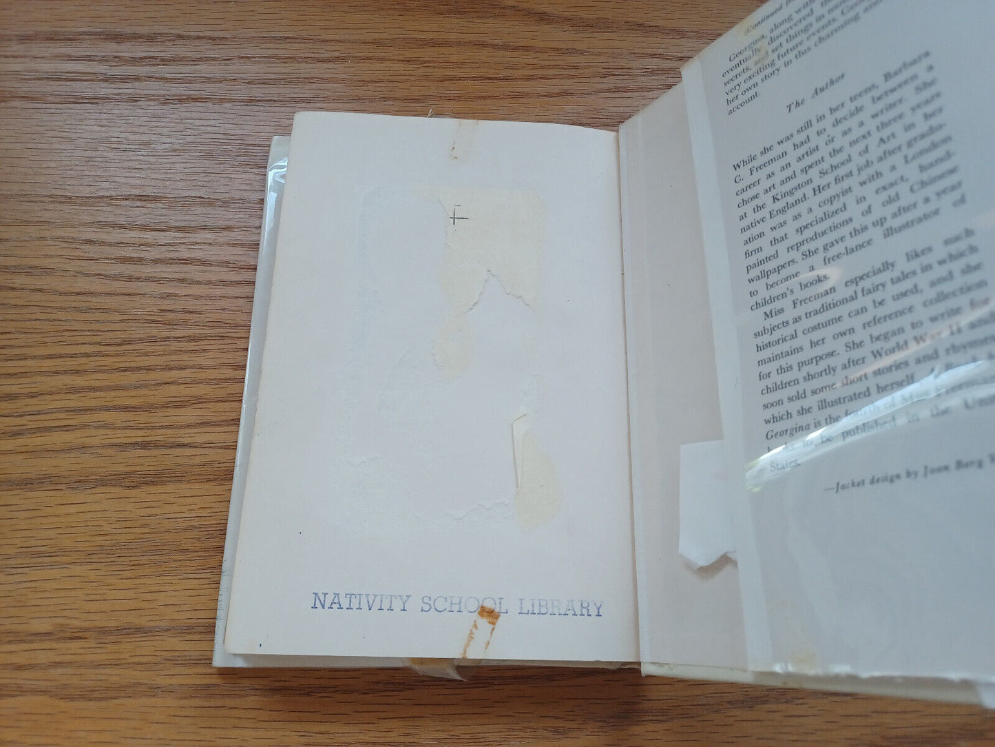 A Book By Georgina By Barbara Freeman 1962 Dust Jacket