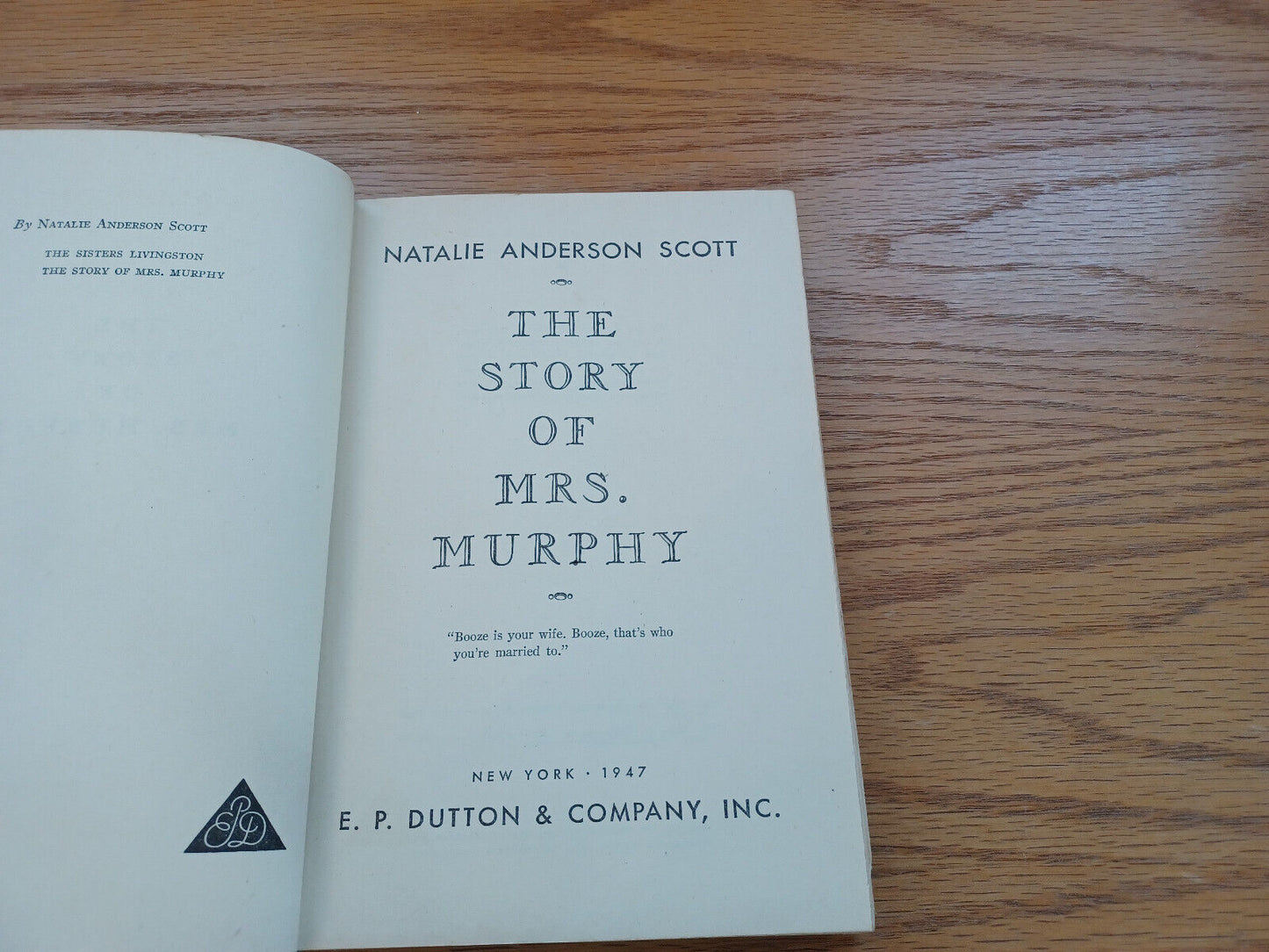 The Story Of Mrs Murphy By Natalie Scott 1947