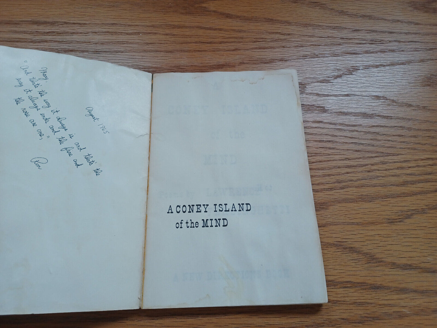 A Coney Island Of The Mind Poems By Lawrence Ferlinghetti 1958