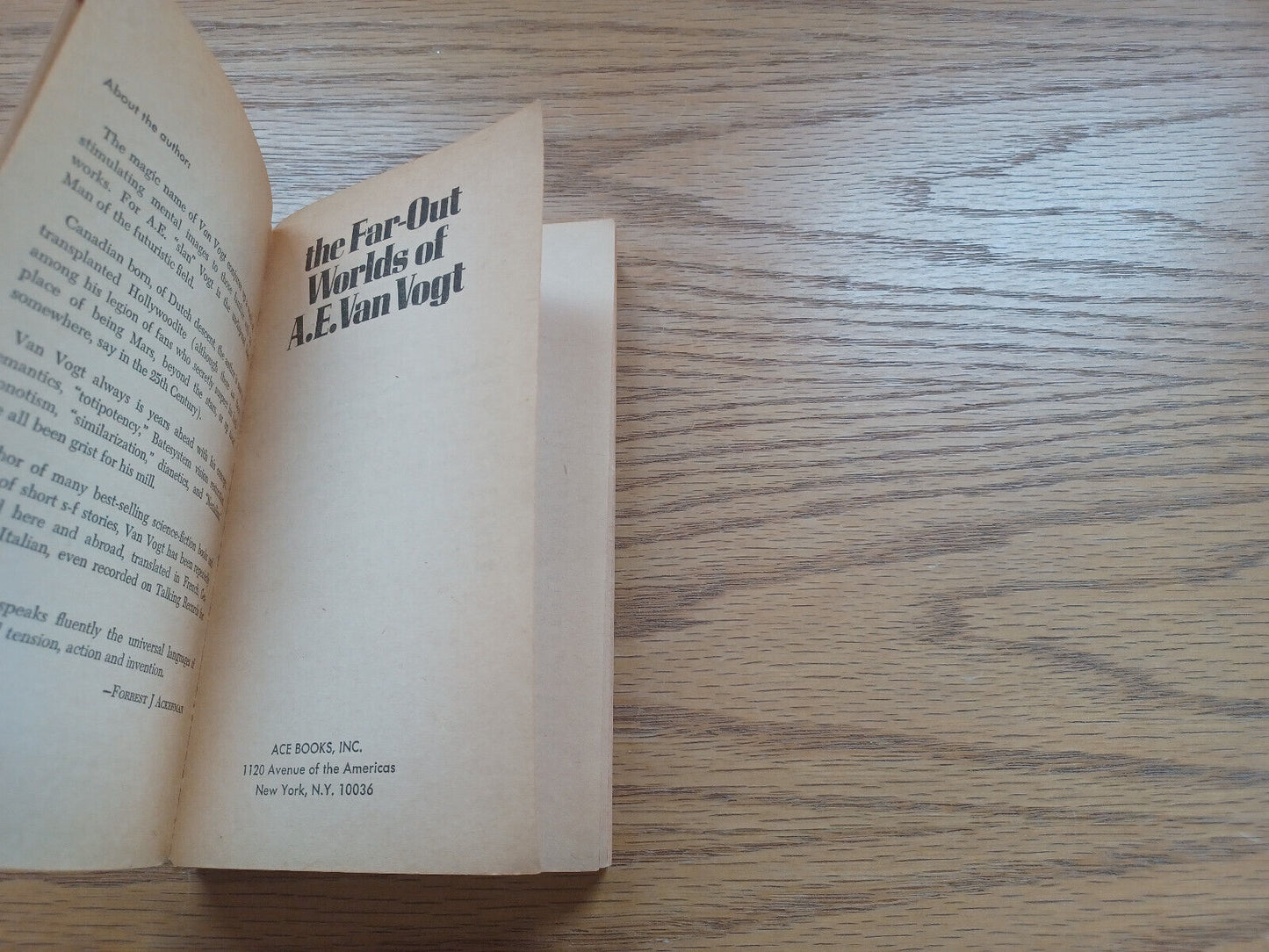 The Far Out Worlds Of Ae Van Vogt 1968